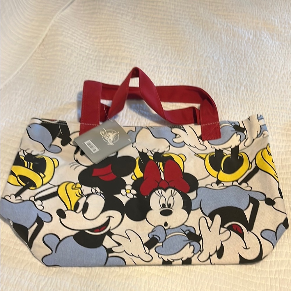 Disney Parks Minnie Mouse canvas Tote Bag - NEW with tags
